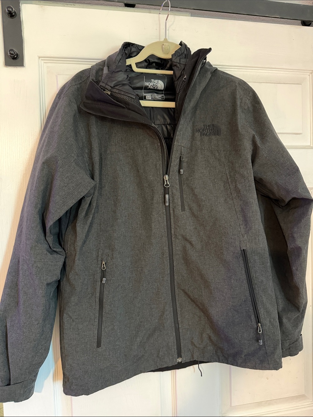 The North Face Men's Gray Hooded Performance Jacket